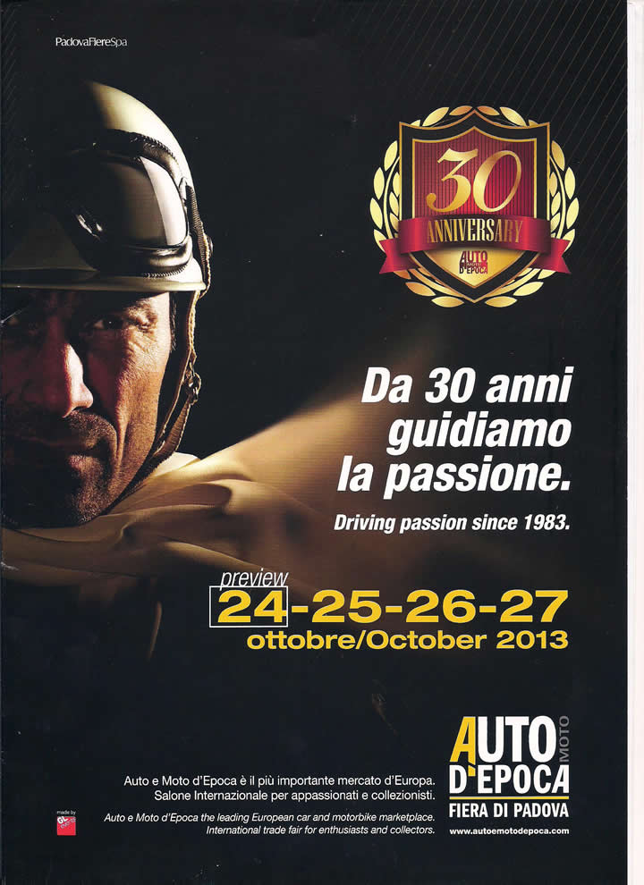 AUTO e MOTO D'EPOCA – FIERA DI PADOVA 25-26-27 ottobre 2013 – PAD ...