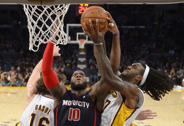 Jordan Hill leads Lakers past Pistons 114-99 - SFGate